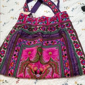 Basil Hilltribe Embroidered Women's Bag